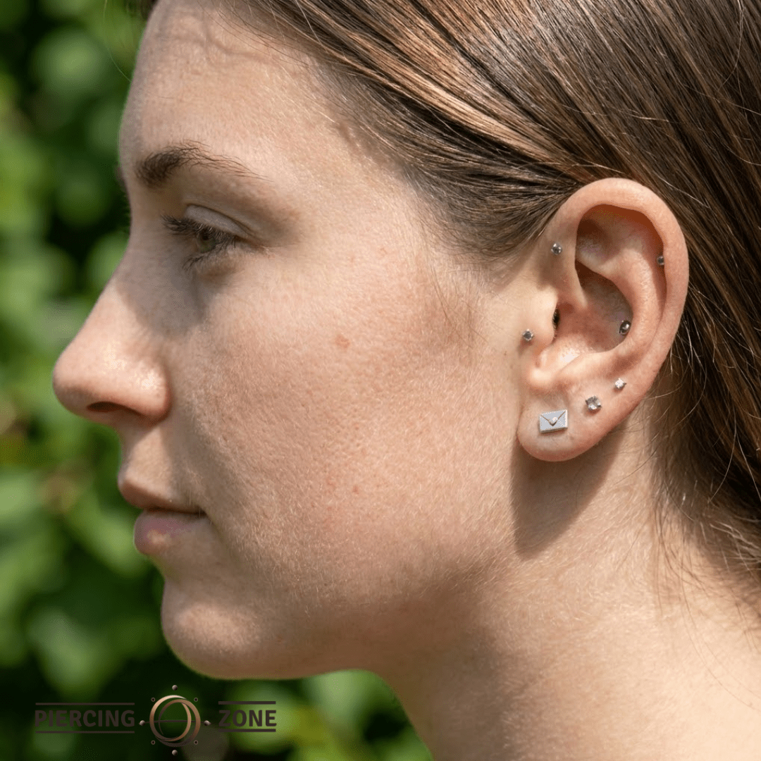 Love Letter – 14K Gold Threadless/Threaded End - piercing - zone.com