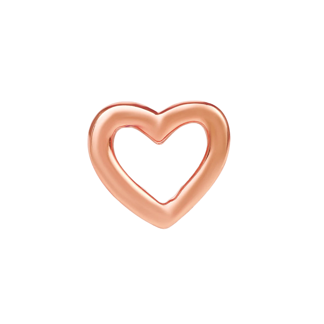 Love Symbol – 14K Gold Threadless End - piercing - zone.com