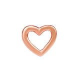 Love Symbol – 14K Gold Threadless End - piercing - zone.com