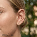 Love Symbol – 14K/18K Gold Flat Threadless End - piercing - zone.com