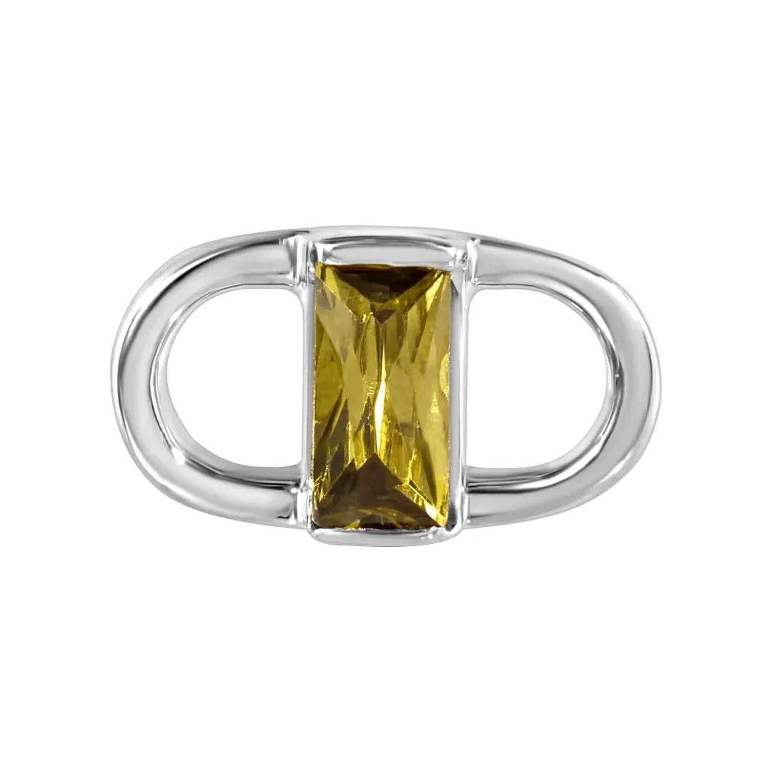 Luca – 14K/18K Gold Baguette Threadless End - piercing - zone.com