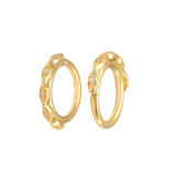 Lulu Seamless Ring – 14K Gold Micro - Gem Cup & Divot Design - piercing - zone.com