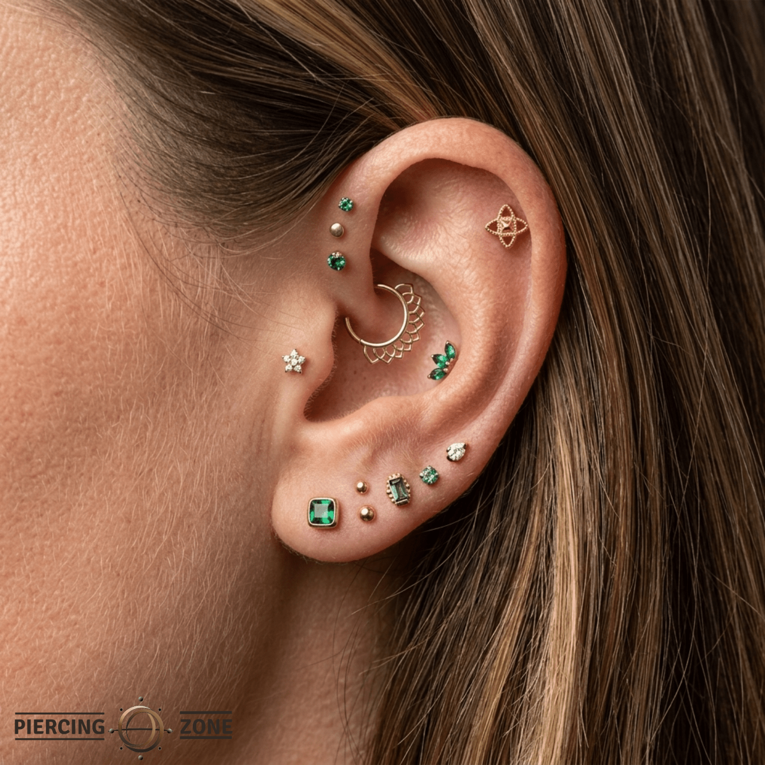 Luma – 14K Gold Threadless/Threaded End - piercing - zone.com