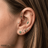 Luma – 14K Gold Threadless/Threaded End - piercing - zone.com