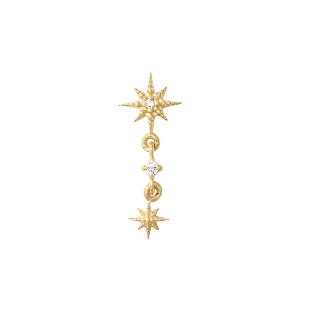 Lumina - 14K Gold Gem Threadless End - piercing - zone.com