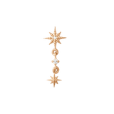 Lumina - 14K Gold Gem Threadless End - piercing - zone.com