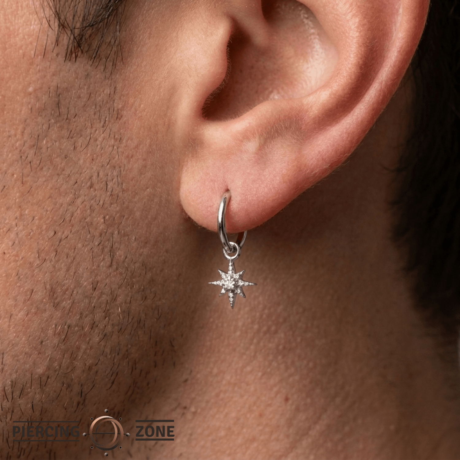 Lustre Charm - 14K Gold Gem Charm - piercing - zone.com