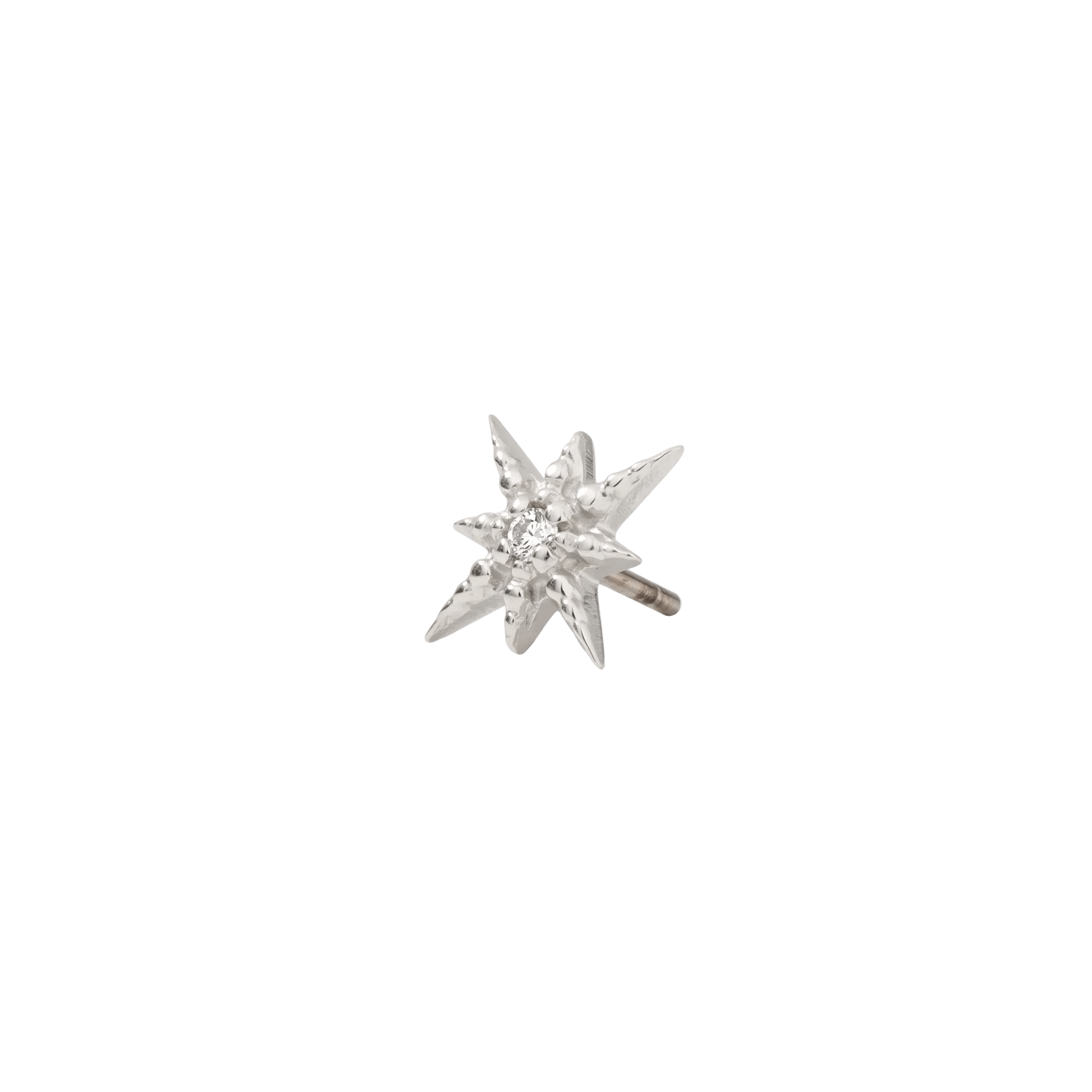 Lustre Pin - 14K Gold Gem Threadless End - piercing - zone.com
