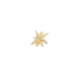 Lustre Pin - 14K Gold Gem Threadless End - piercing - zone.com