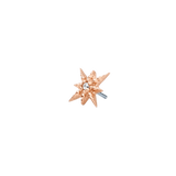 Lustre Pin - 14K Gold Gem Threadless End - piercing - zone.com