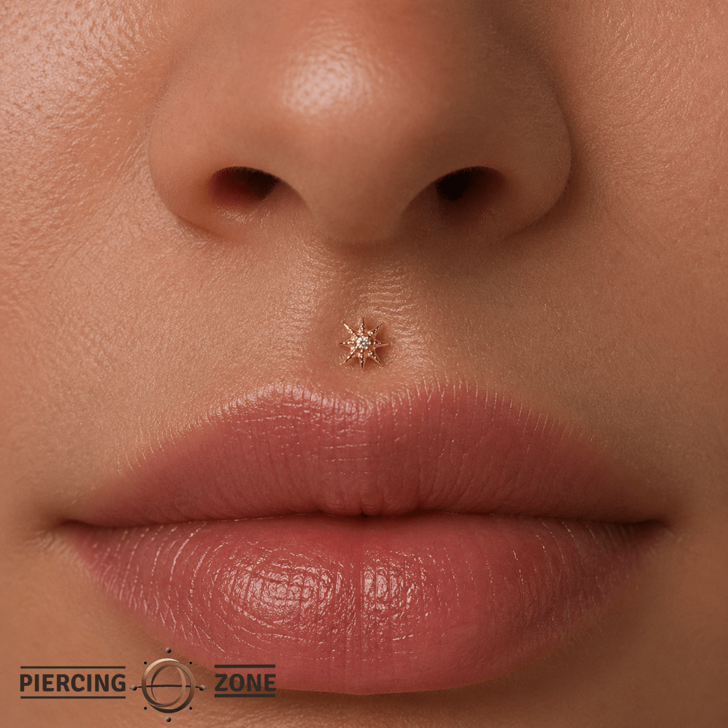 Lustre Pin - 14K Gold Gem Threadless End - piercing - zone.com