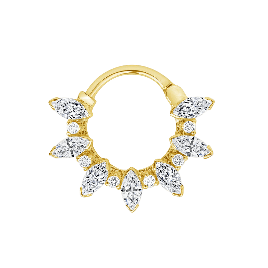 Luxor Clicker – 14K & 18K Gold - piercing - zone.com