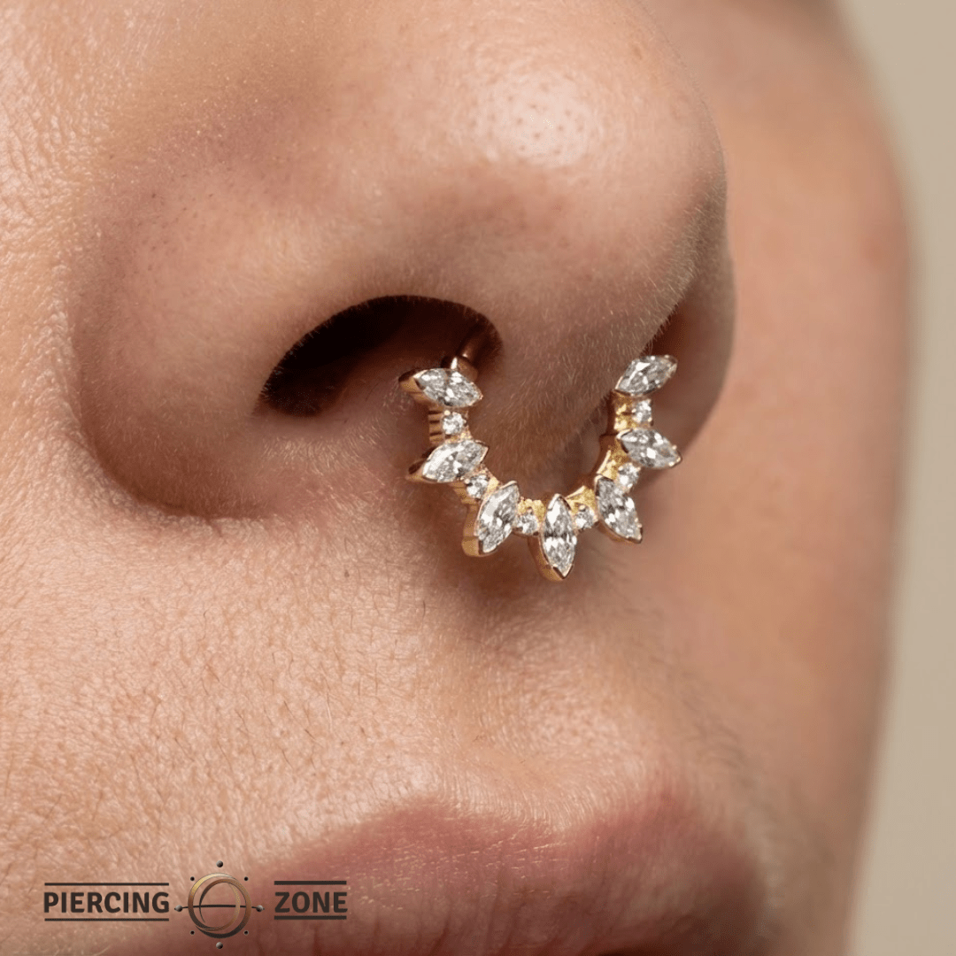 Luxor Clicker – 14K & 18K Gold - piercing - zone.com