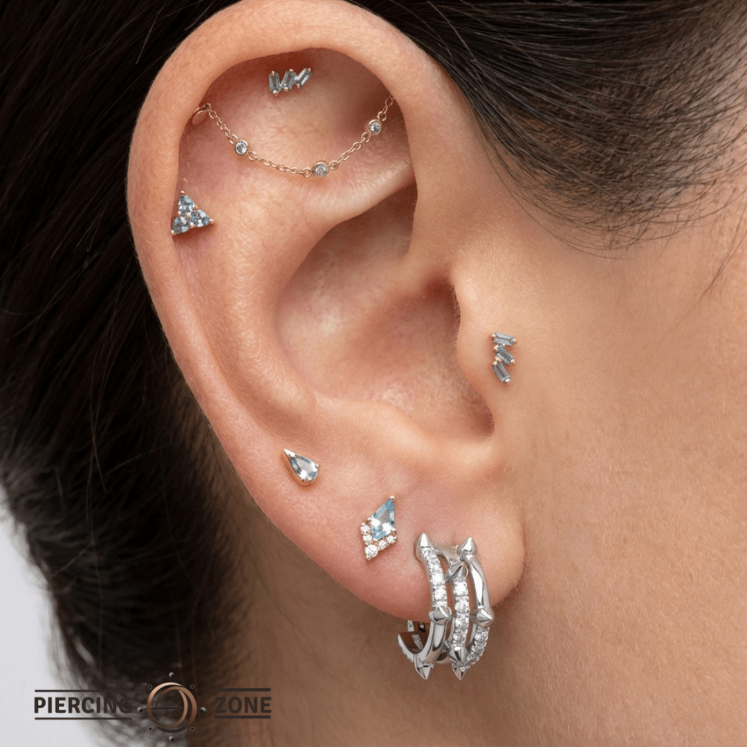 Macy Clicker – 14K & 18K Gold - piercing - zone.com