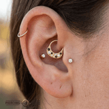 Mady’s Pursy Double - Sided Clicker – 14K & 18K Gold - piercing - zone.com
