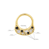 Mady’s Pursy Double - Sided Clicker – 14K & 18K Gold - piercing - zone.com