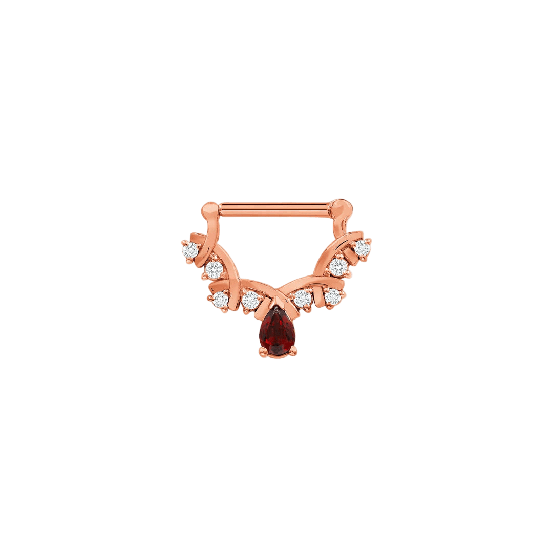 Malena Straight Clicker – 14K & 18K Gold - piercing - zone.com