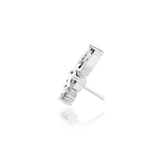 Malice – White CZ Marquise Trio – 14K Gold Threadless End - piercing - zone.com