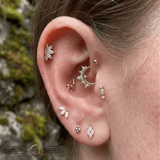 Mama Llama – 14K Gold Threadless End - piercing - zone.com