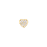 Marbella Heart Mother of Pearl – 14K Gold Threadless End - piercing - zone.com