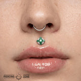 Mari – 14K/18K Gold Multi - Stone Threadless End - piercing - zone.com