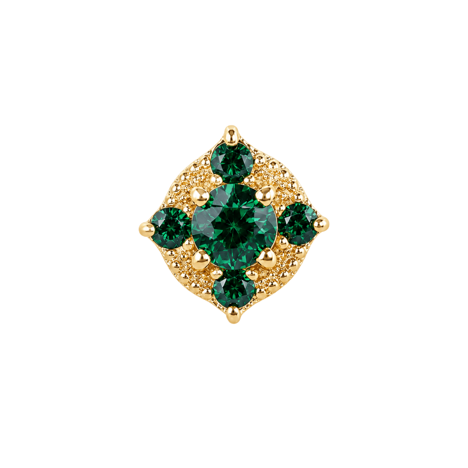 Mari – 14K Gold Threadless/Threaded End - piercing-zone.com