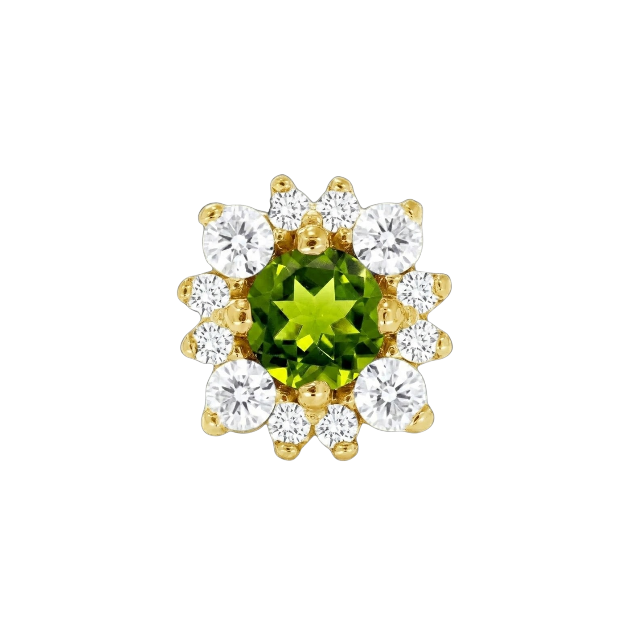 Marianna – 14K Gold Threadless/Threaded End