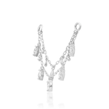 Marilyn – White CZ Flow – 14K Gold Threadless End - piercing - zone.com
