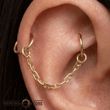 Mariner Chain – 14K Gold Piercing Chain - piercing - zone.com