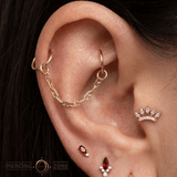 Mariner Chain – 14K Gold Piercing Chain - piercing - zone.com