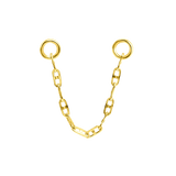 Mariner Chain – 14K Gold Piercing Chain - piercing - zone.com