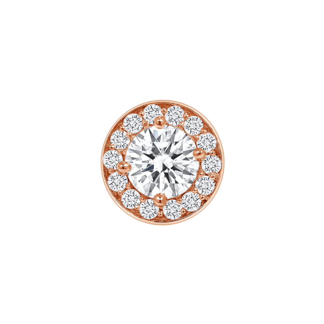 Marlena – 14K/18K Gold Multi - Stone Cluster Threadless End - piercing - zone.com