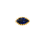 Marquis – 14K Gold Scalloped Birthstone Threadless End - piercing - zone.com