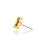 Marquise – 14K Gold Prong - Set Threadless End - piercing - zone.com