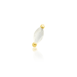 Marquise – 14K Gold Prong - Set Threadless End - piercing - zone.com