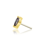 Marquise – 14K Gold Prong - Set Threadless End - piercing - zone.com