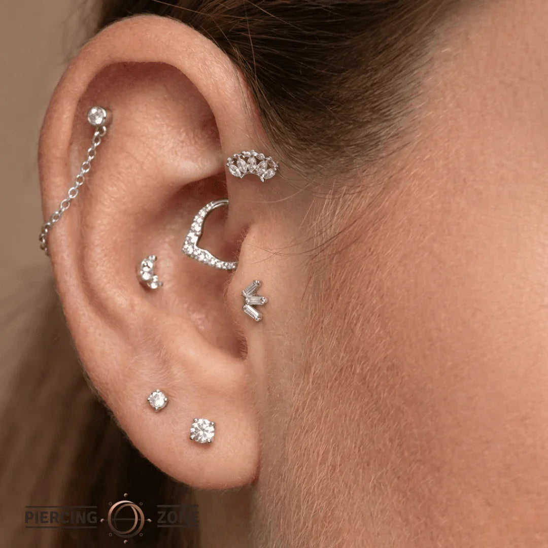 Marquise Beauty – 14K Gold Threadless/Threaded End - piercing - zone.com