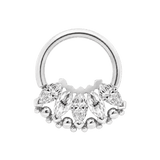 Marquise Beauty Seamless Ring – 14K Gold Five-Marquise Design - piercing-zone.com