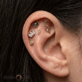 Marquise Beauty Small – 14K Gold Threadless/Threaded End - piercing - zone.com
