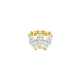 Marquise Beauty Small – 14K Gold Threadless/Threaded End