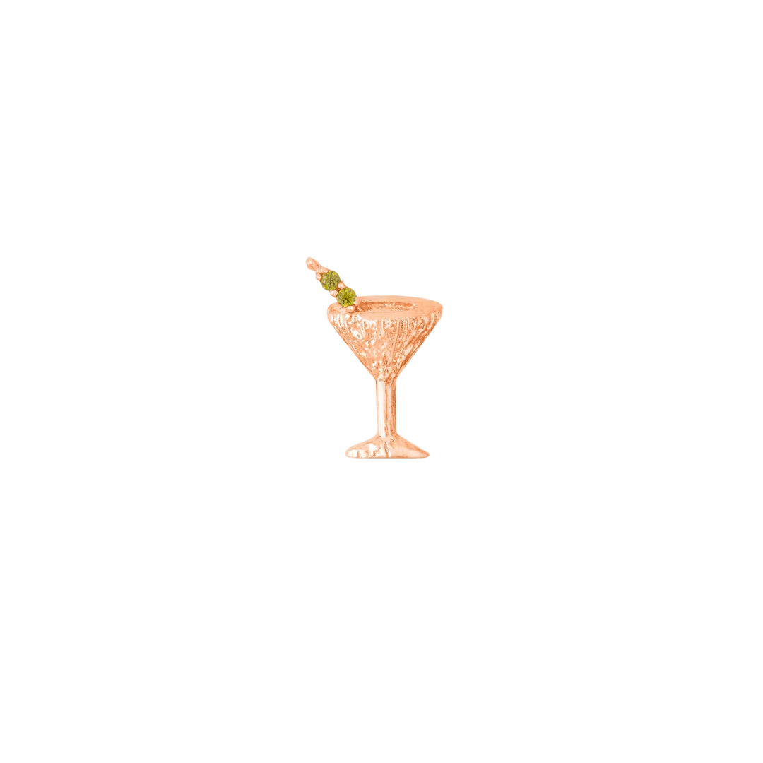 Martini – 14K Gold Threadless/Threaded End - piercing - zone.com