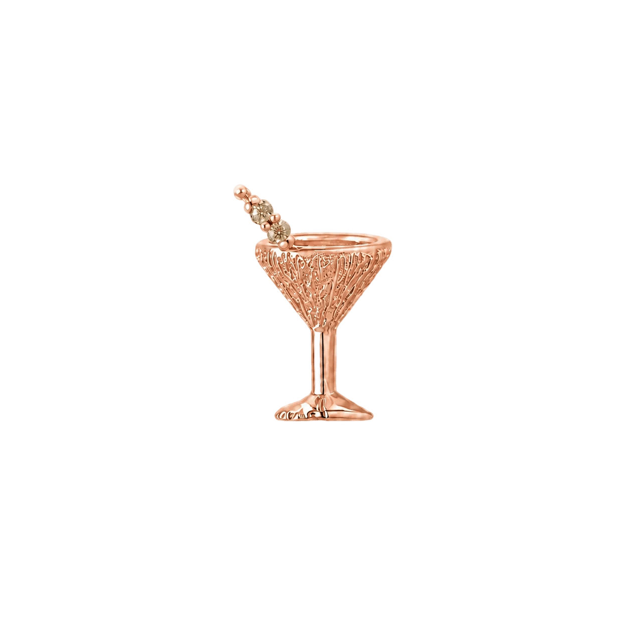 Martini – 14K Gold Threadless/Threaded End - piercing-zone.com