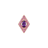 Marvella – 14K Gold Threadless/Threaded End - piercing-zone.com