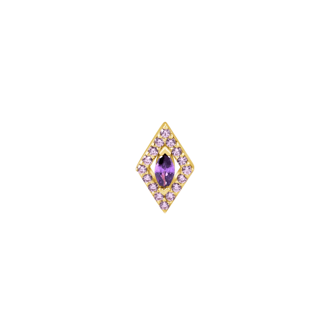 Marvella – 14K Gold Threadless/Threaded End - piercing - zone.com