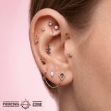 Marvella – 14K Gold Threadless/Threaded End - piercing - zone.com