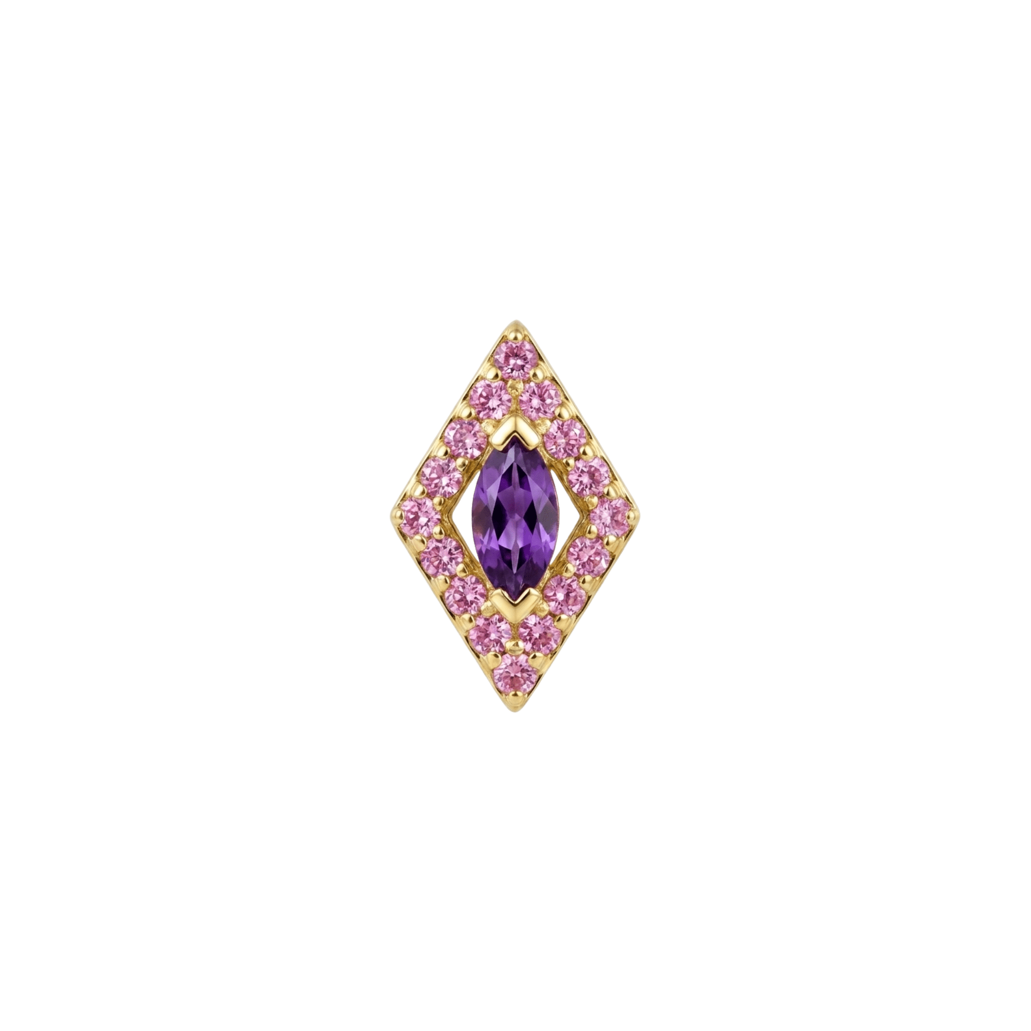 Marvella – 14K Gold Threadless/Threaded End - piercing-zone.com