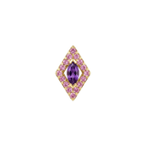 Marvella – 14K Gold Threadless/Threaded End - piercing-zone.com