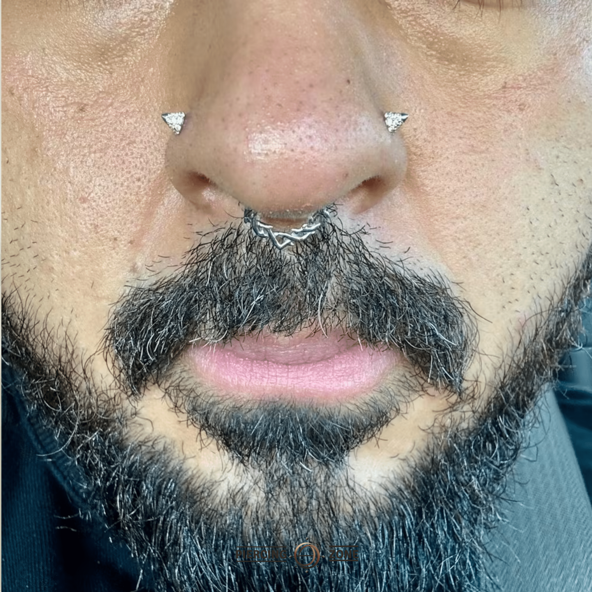 Maximalist Spark – CZ Dome Cluster – 14K Gold Threadless End - piercing - zone.com