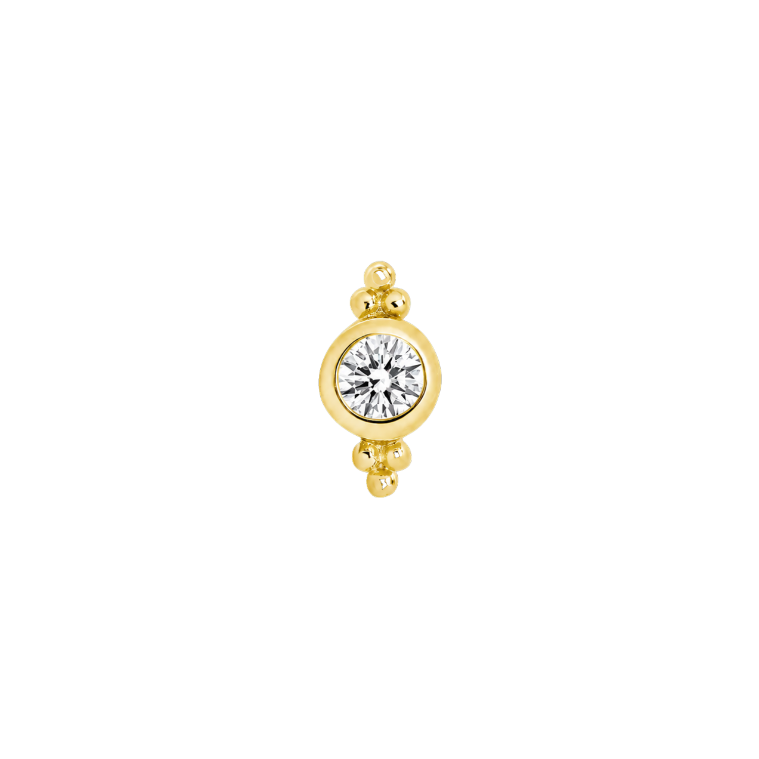Maya – 14K Gold Threadless/Threaded End