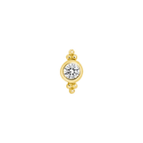 Maya – 14K Gold Threadless/Threaded End
